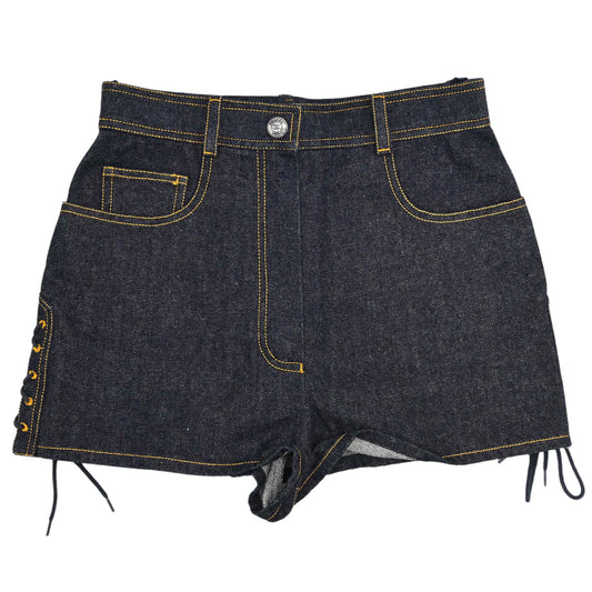 Chanel 1997 Short Pants Denim Navy #38