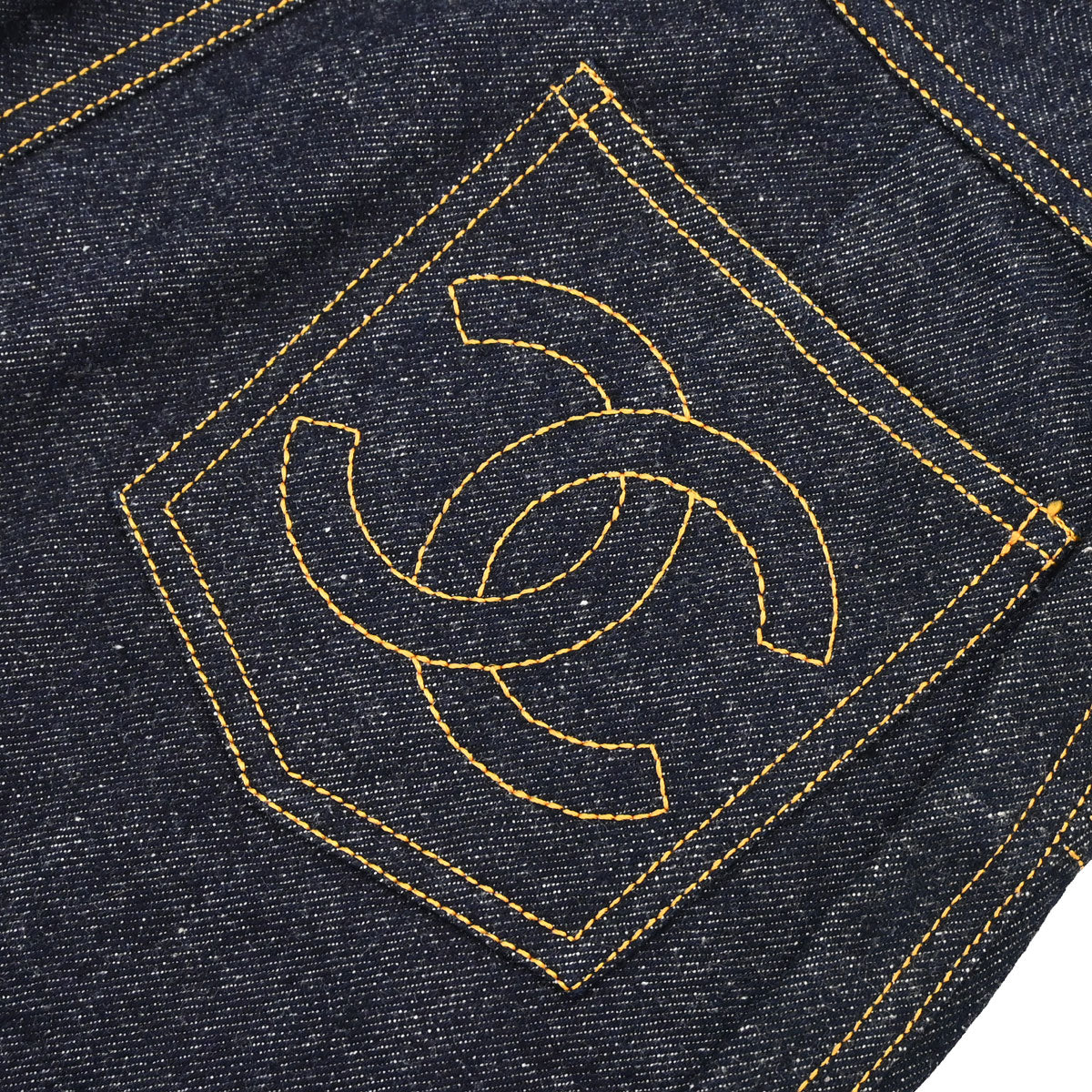 Chanel 1997 Short Pants Denim Navy #38