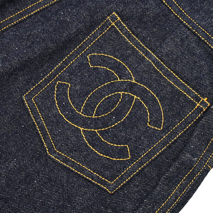Chanel 1997 Short Pants Denim Navy #38