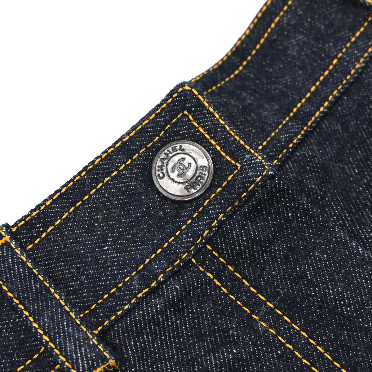 Chanel 1997 Short Pants Denim Navy #38