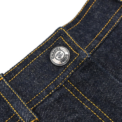 Chanel 1997 Short Pants Denim Navy #38