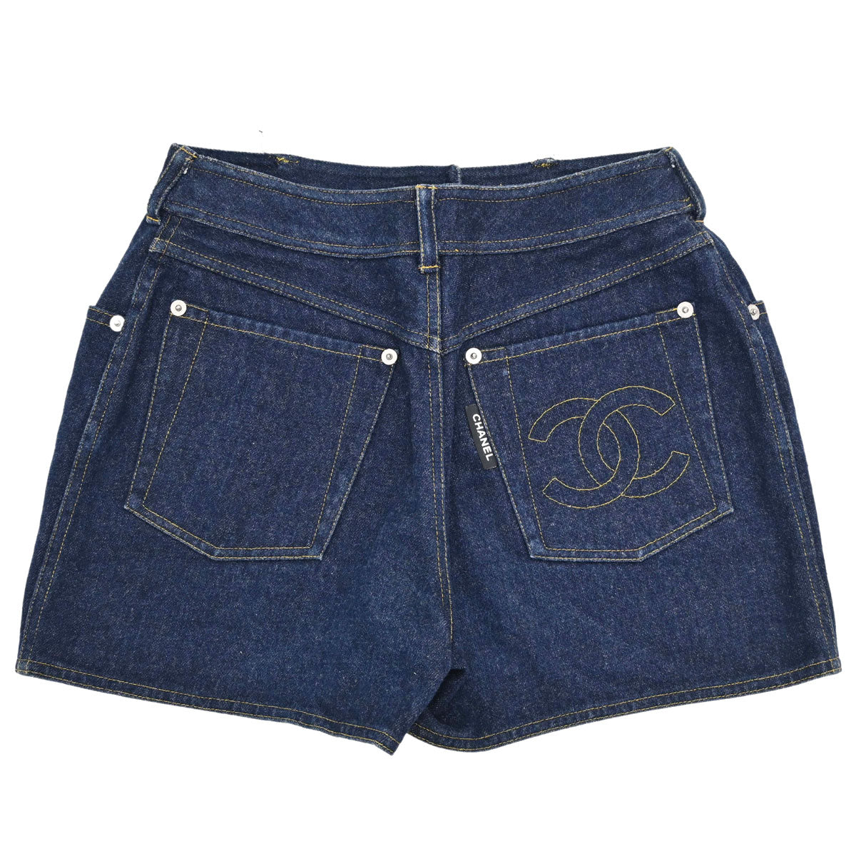 Chanel Short Pants Denim Navy #38