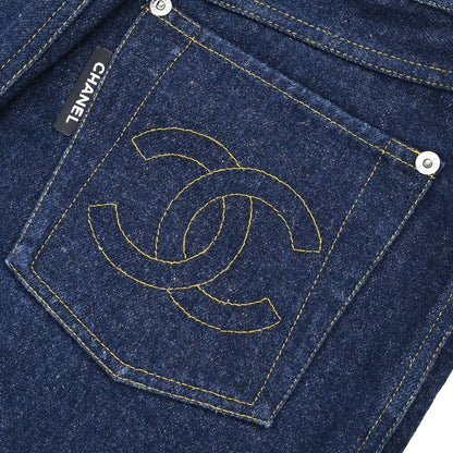 Chanel Short Pants Denim Navy #38