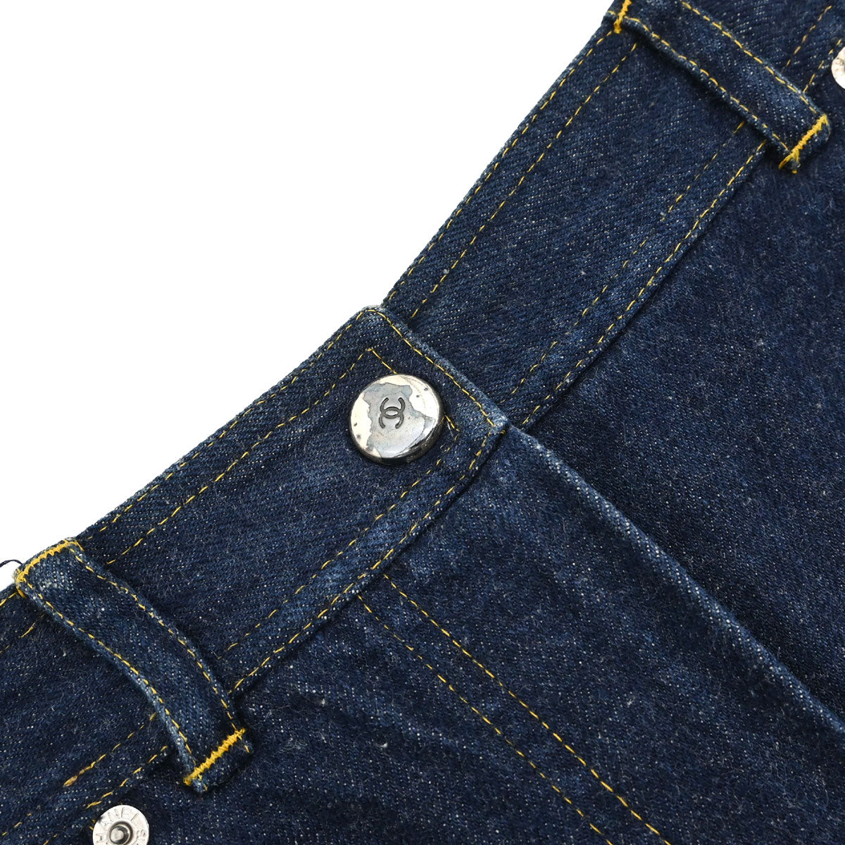 Chanel Short Pants Denim Navy #38