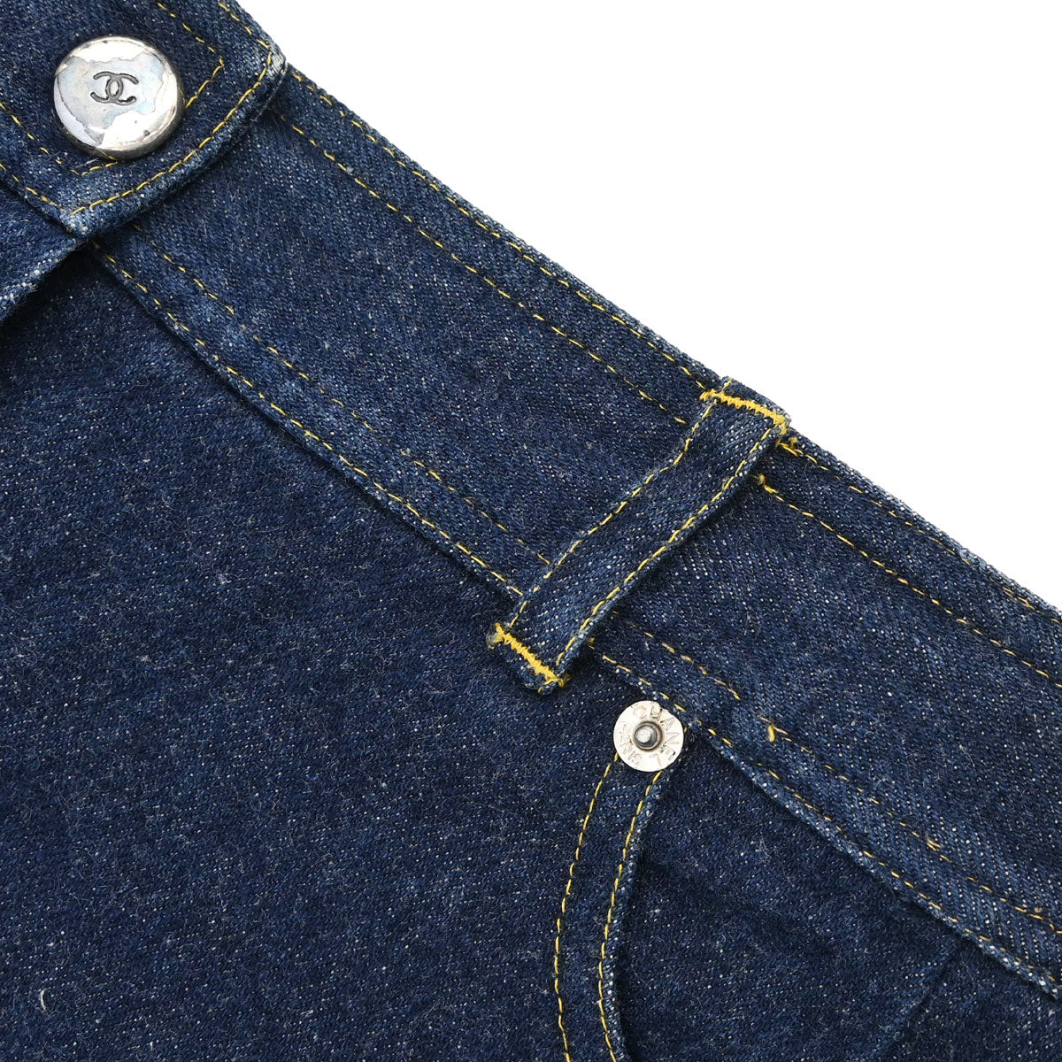 Chanel Short Pants Denim Navy #38