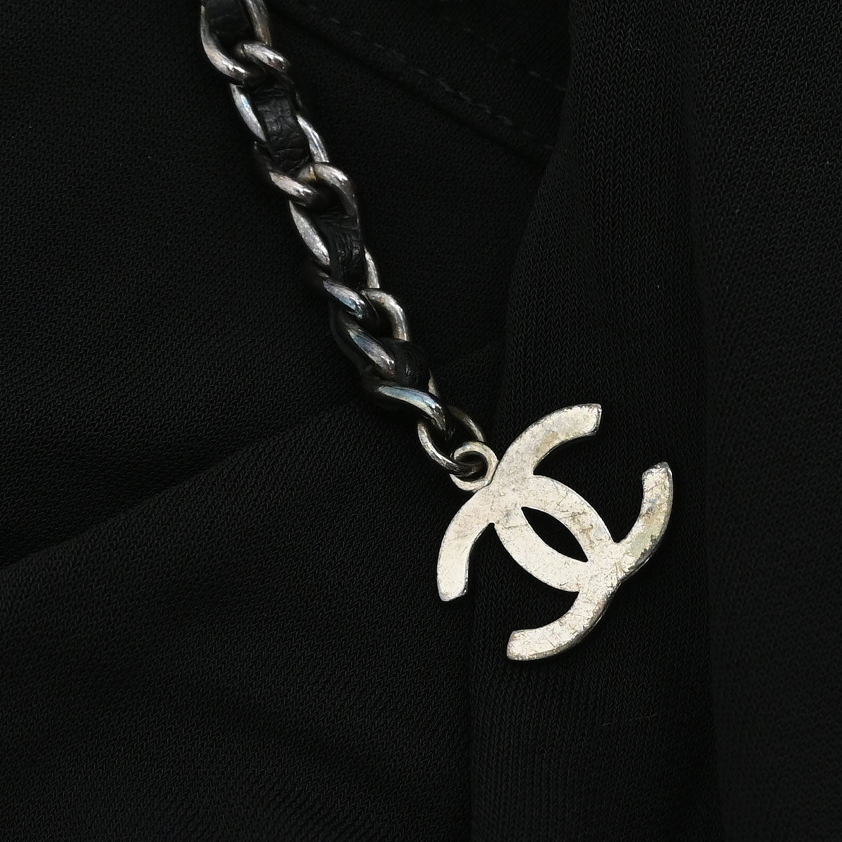 Chanel 1997 Long Pants Chain Black #38
