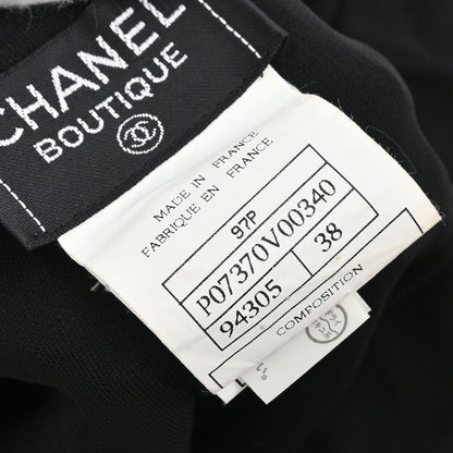 Chanel 1997 Long Pants Chain Black #38