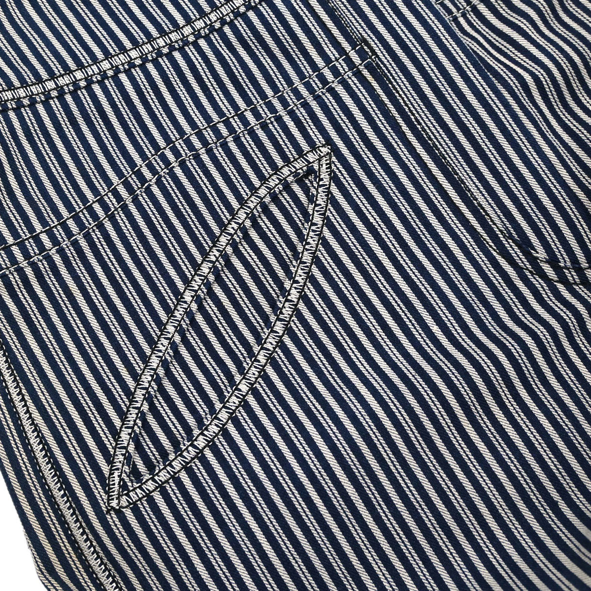 Chanel 2008 Long Pants Striped Navy #34