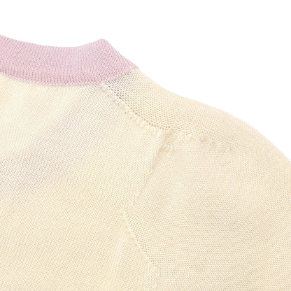 Chanel 2004 Short Sleeve Knit Top Ivory #38