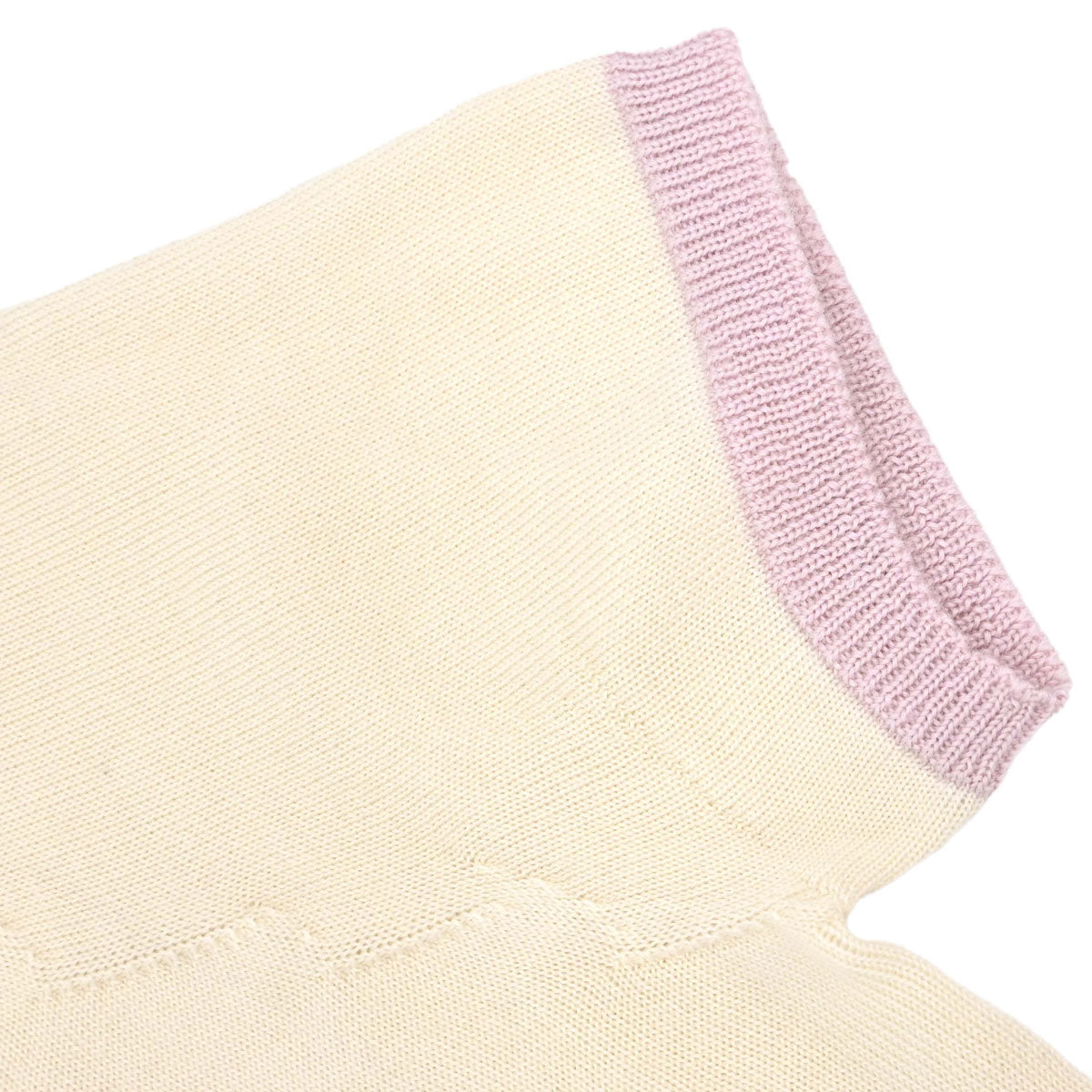 Chanel 2004 Short Sleeve Knit Top Ivory #38