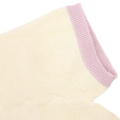 Chanel 2004 Short Sleeve Knit Top Ivory #38