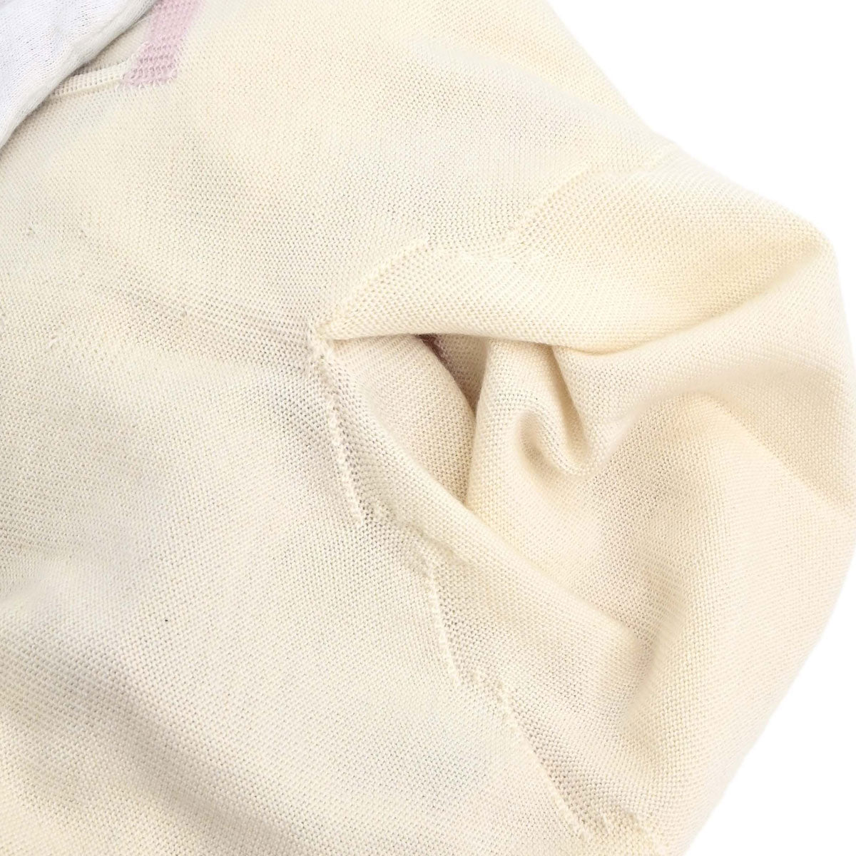 Chanel 2004 Short Sleeve Knit Top Ivory #38