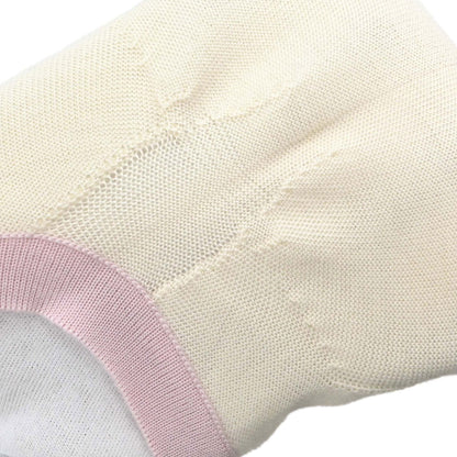 Chanel 2004 Short Sleeve Knit Top Ivory #38