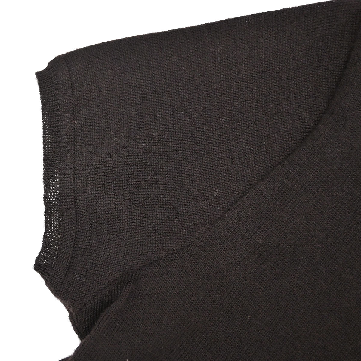 Chanel 2001 Short Sleeve Sweater Knit Top Black #38