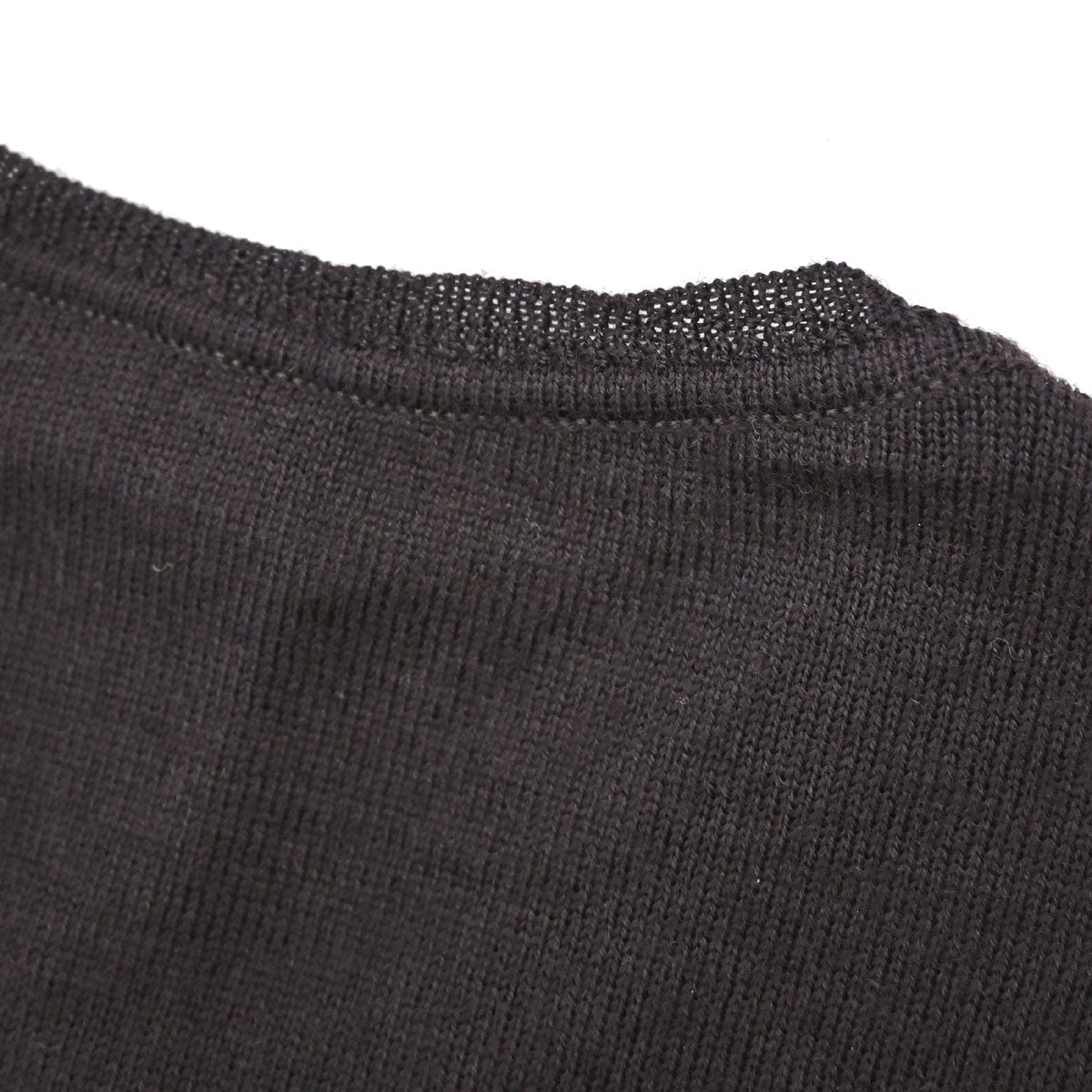 Chanel 2001 Short Sleeve Sweater Knit Top Black #38