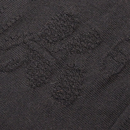 Chanel 2001 Short Sleeve Sweater Knit Top Black #38