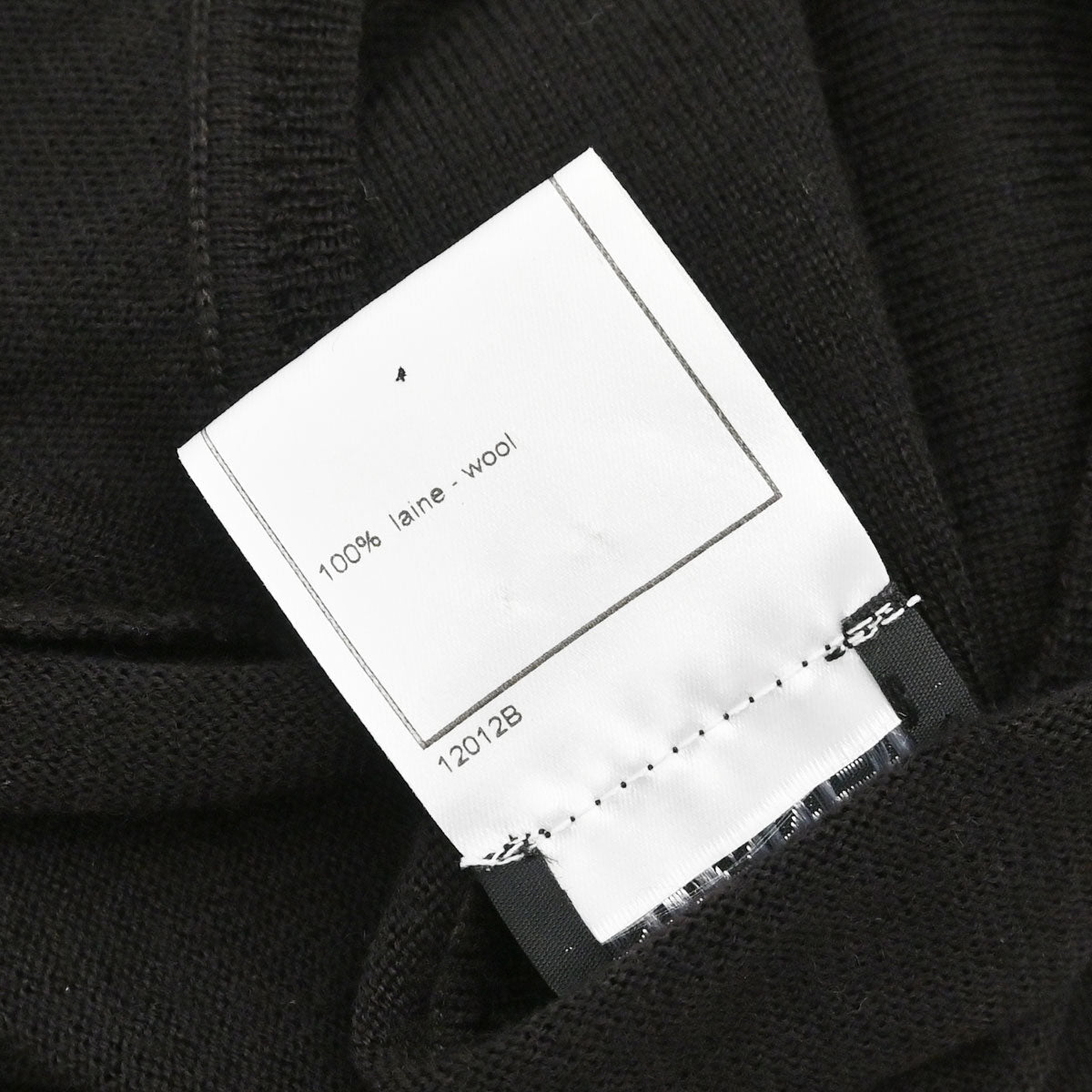 Chanel 2001 Short Sleeve Sweater Knit Top Black #38
