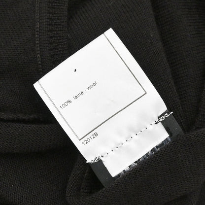 Chanel 2001 Short Sleeve Sweater Knit Top Black #38