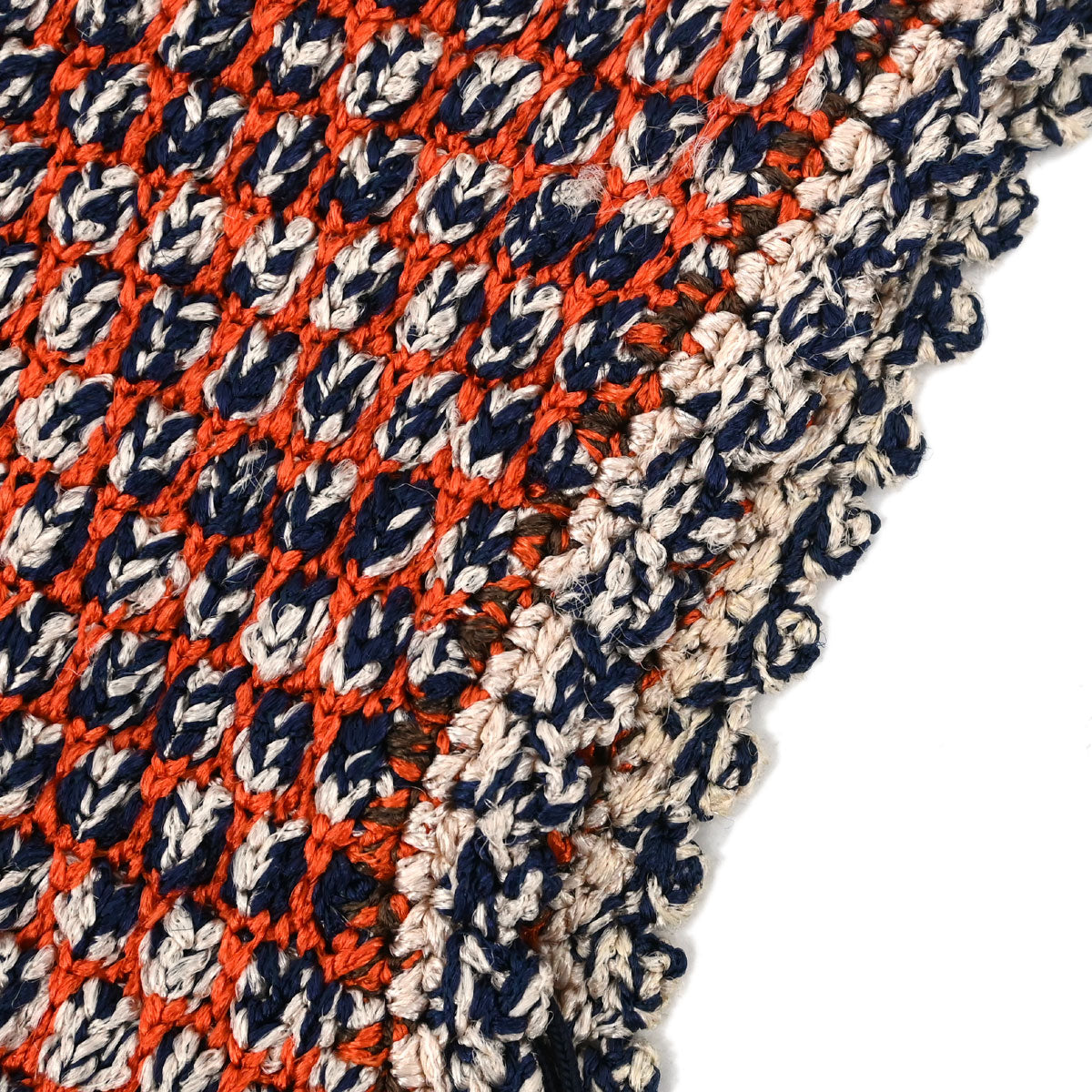 Chanel 2011 Tweed Tank Top Orange Navy #34