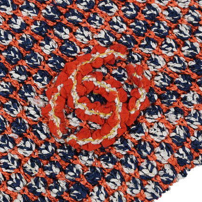 Chanel 2011 Tweed Tank Top Orange Navy #34