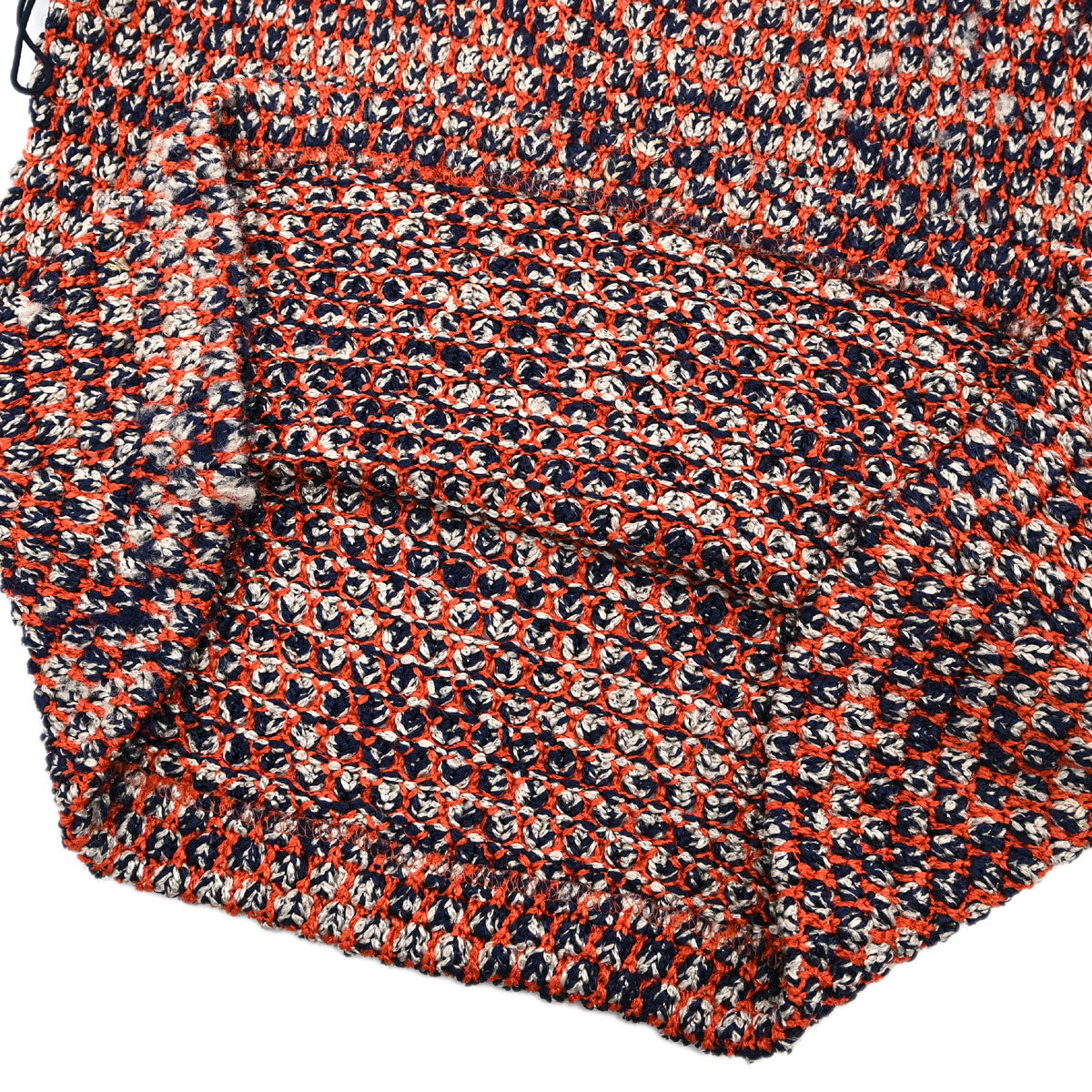 Chanel 2011 Tweed Tank Top Orange Navy #34