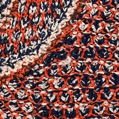 Chanel 2011 Tweed Tank Top Orange Navy #34