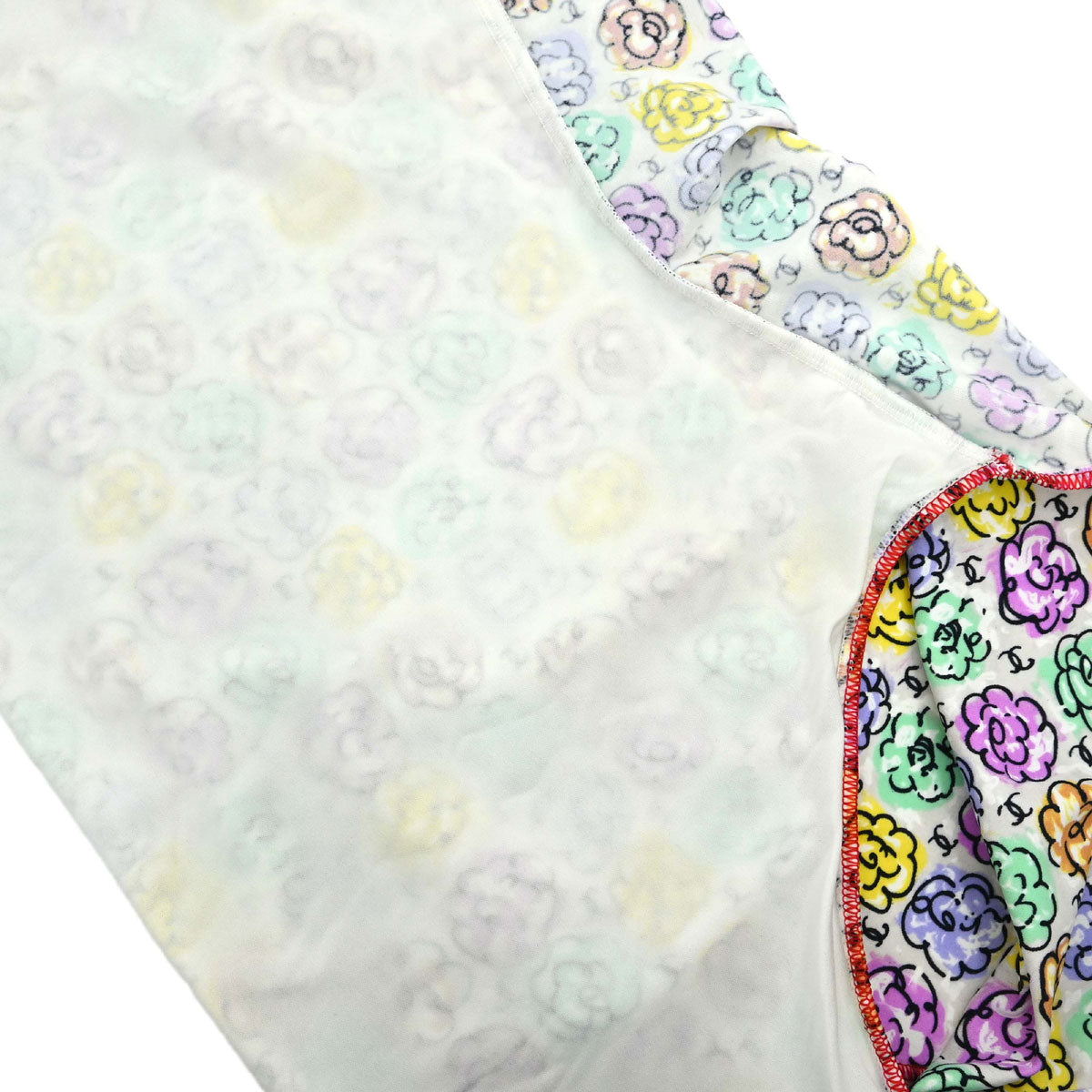 Chanel 2000 Swimwear Swimsuit Floral White #38