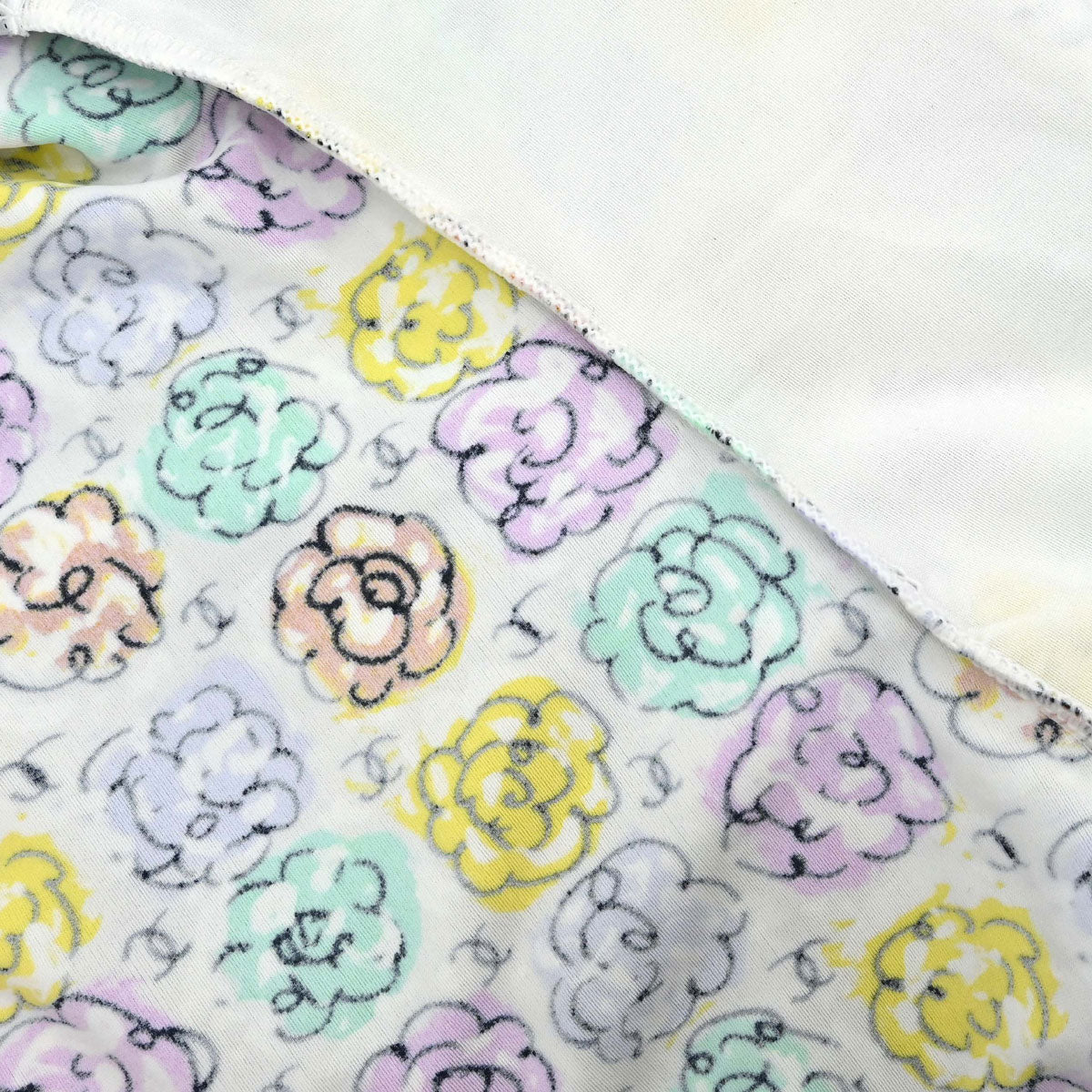 Chanel 2000 Swimwear Swimsuit Floral White #38