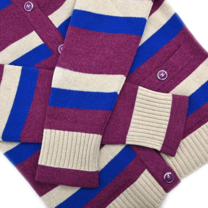Chanel 2007 Cardigan Striped Purple #34
