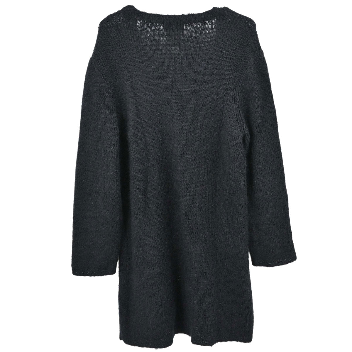 Chanel 1998 Long Knit Mohair Cardigan Black #38