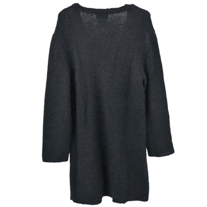 Chanel 1998 Long Knit Mohair Cardigan Black #38
