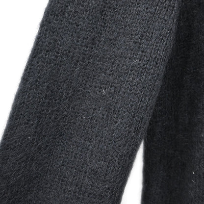Chanel 1998 Long Knit Mohair Cardigan Black #38