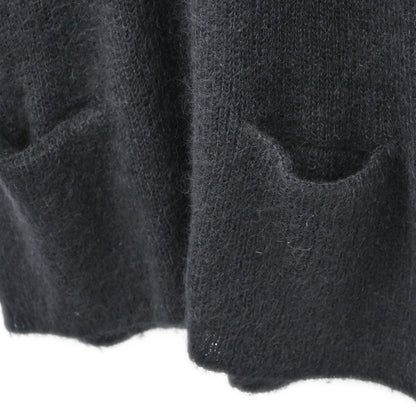 Chanel 1998 Long Knit Mohair Cardigan Black #38