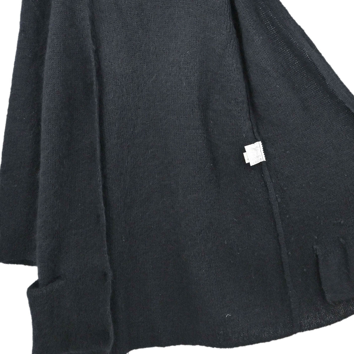 Chanel 1998 Long Knit Mohair Cardigan Black #38