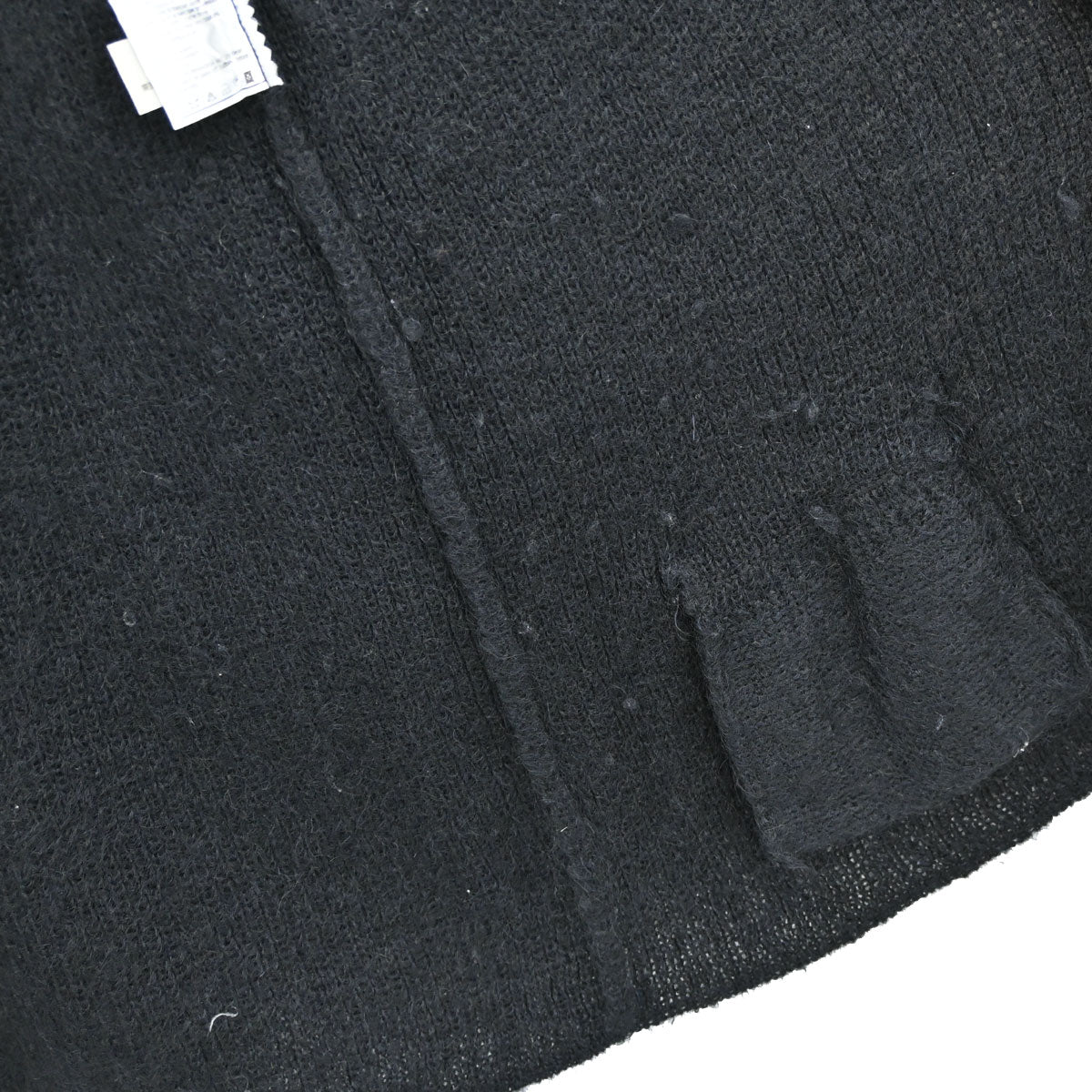 Chanel 1998 Long Knit Mohair Cardigan Black #38