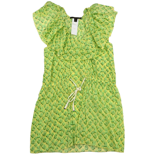 Louis Vuitton Mini Dress Leopard Print Green #M