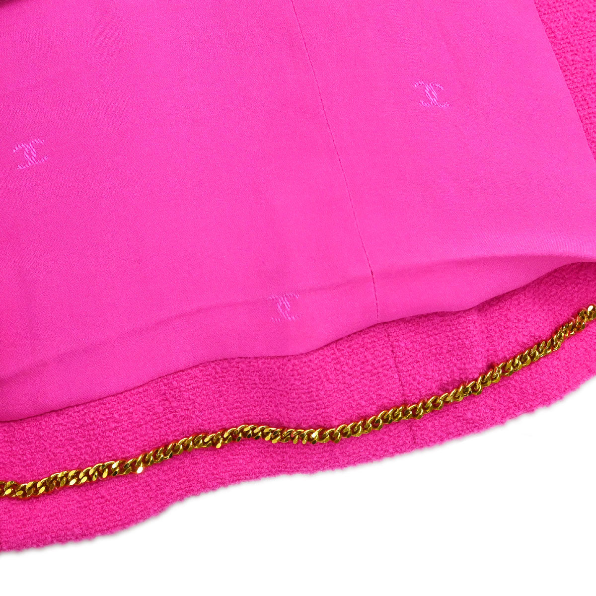 Chanel 1995 Single Breasted Tweed Jacket Pink 95P #40