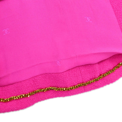 Chanel 1995 Single Breasted Tweed Jacket Pink 95P #40