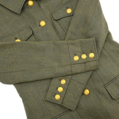 Chanel 1996 Tweed Jacket Khaki #38