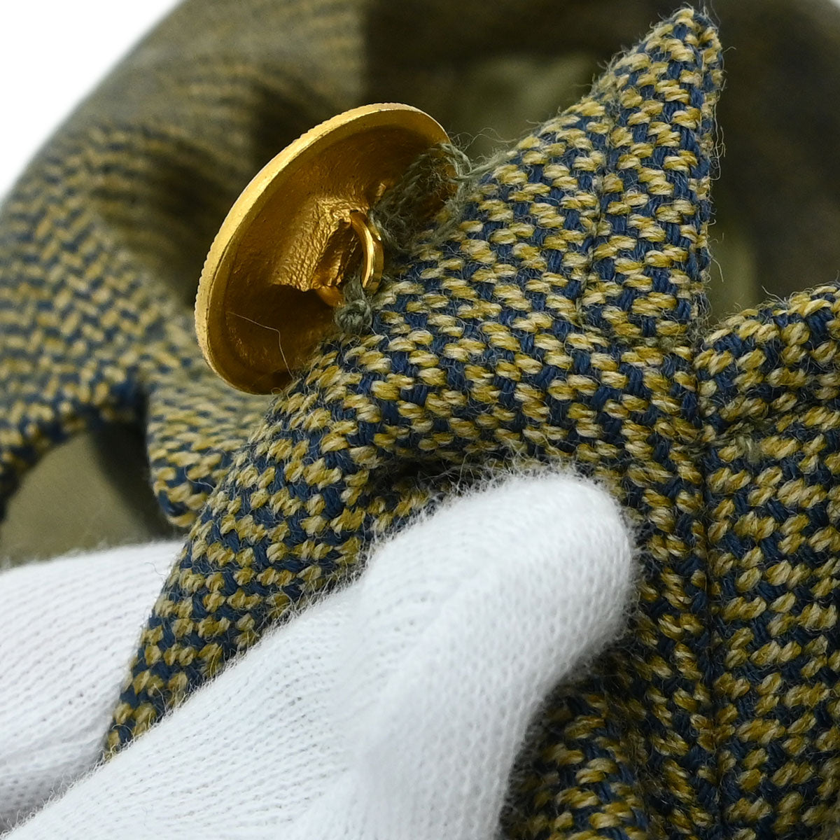 Chanel 1996 Tweed Jacket Khaki #38