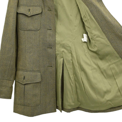 Chanel 1996 Tweed Jacket Khaki #38