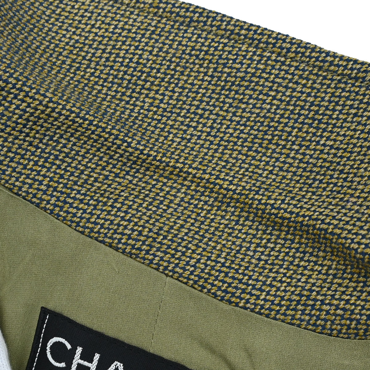 Chanel 1996 Tweed Jacket Khaki #38