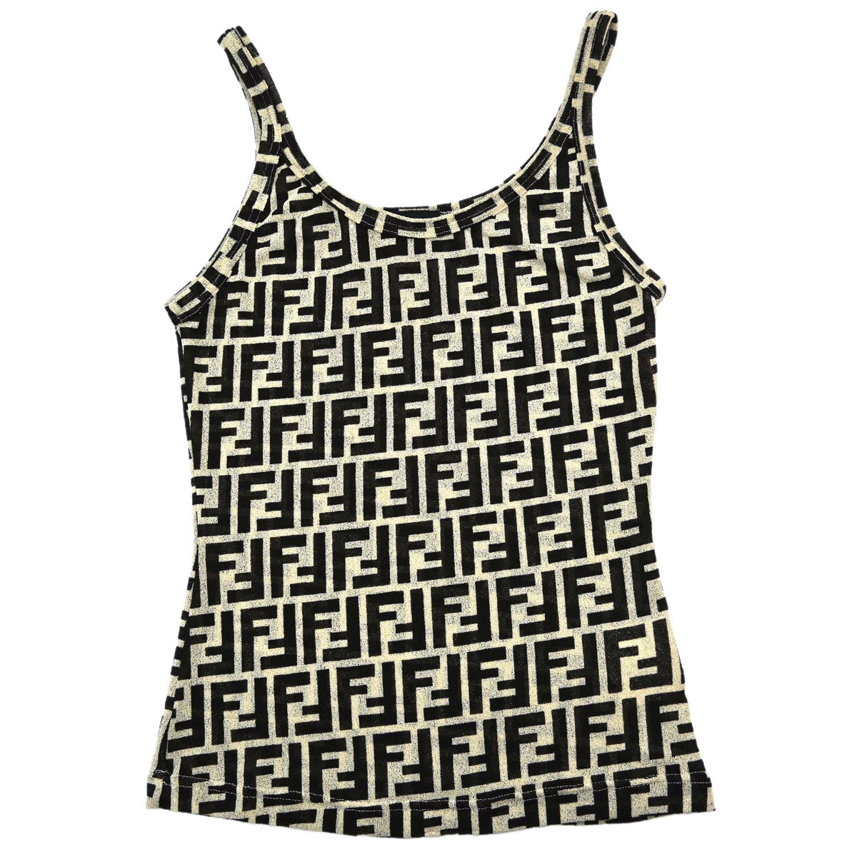 Fendi Camisole Zucca Black Ivory #40