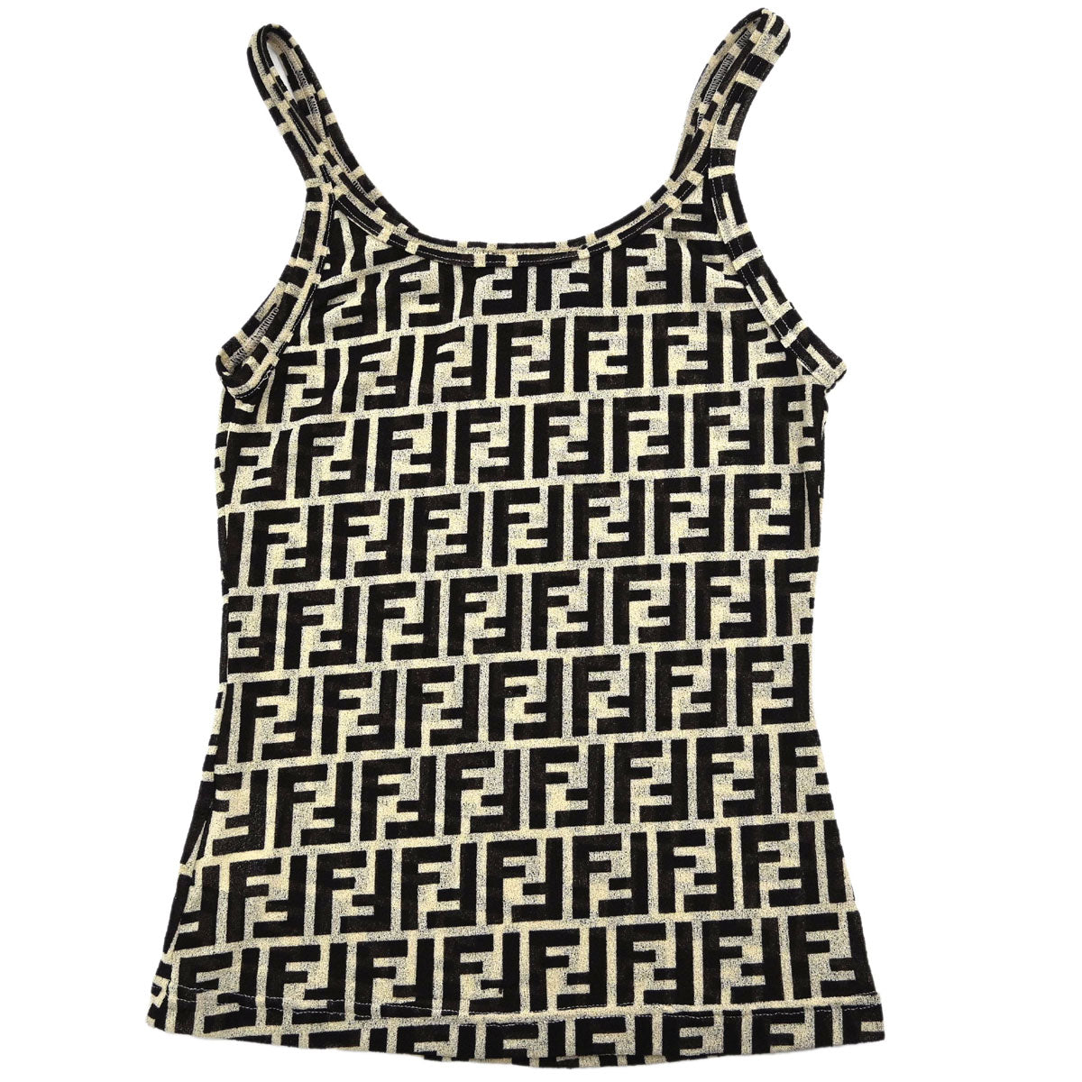 Fendi Camisole Zucca Black Ivory #40