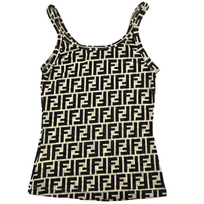 Fendi Camisole Zucca Black Ivory #40
