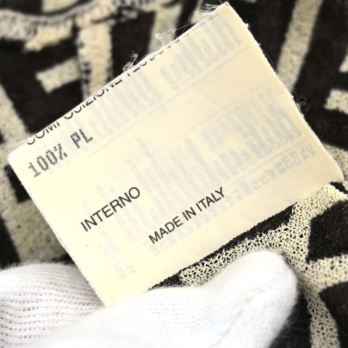 Fendi Camisole Zucca Black Ivory #40