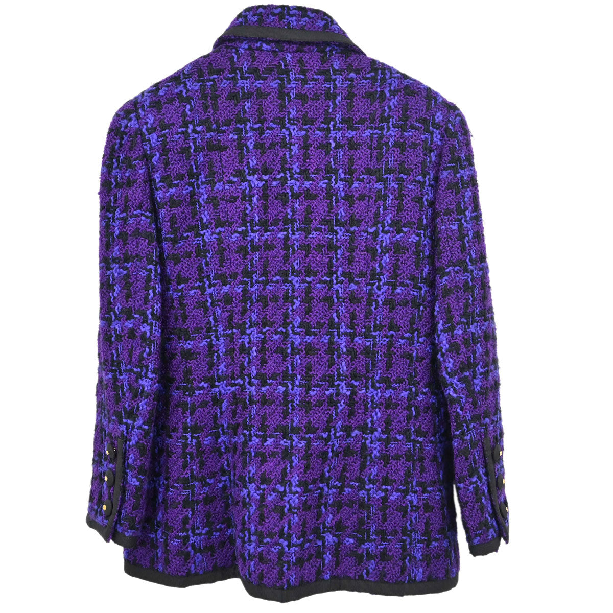Chanel Tweed Check Jacket Purple #40