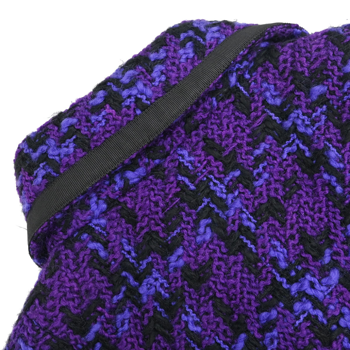 Chanel Tweed Check Jacket Purple #40