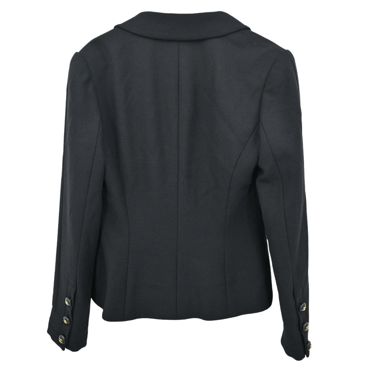 Chanel 1995 Single Breasted Jacket Black #38
