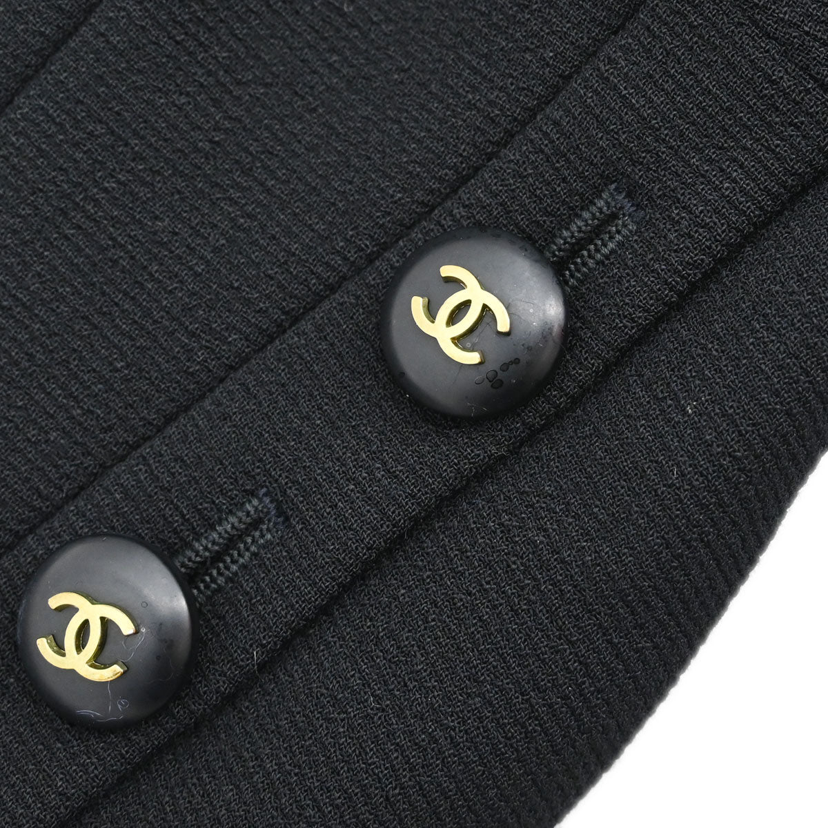 Chanel 1995 Single Breasted Jacket Black #38